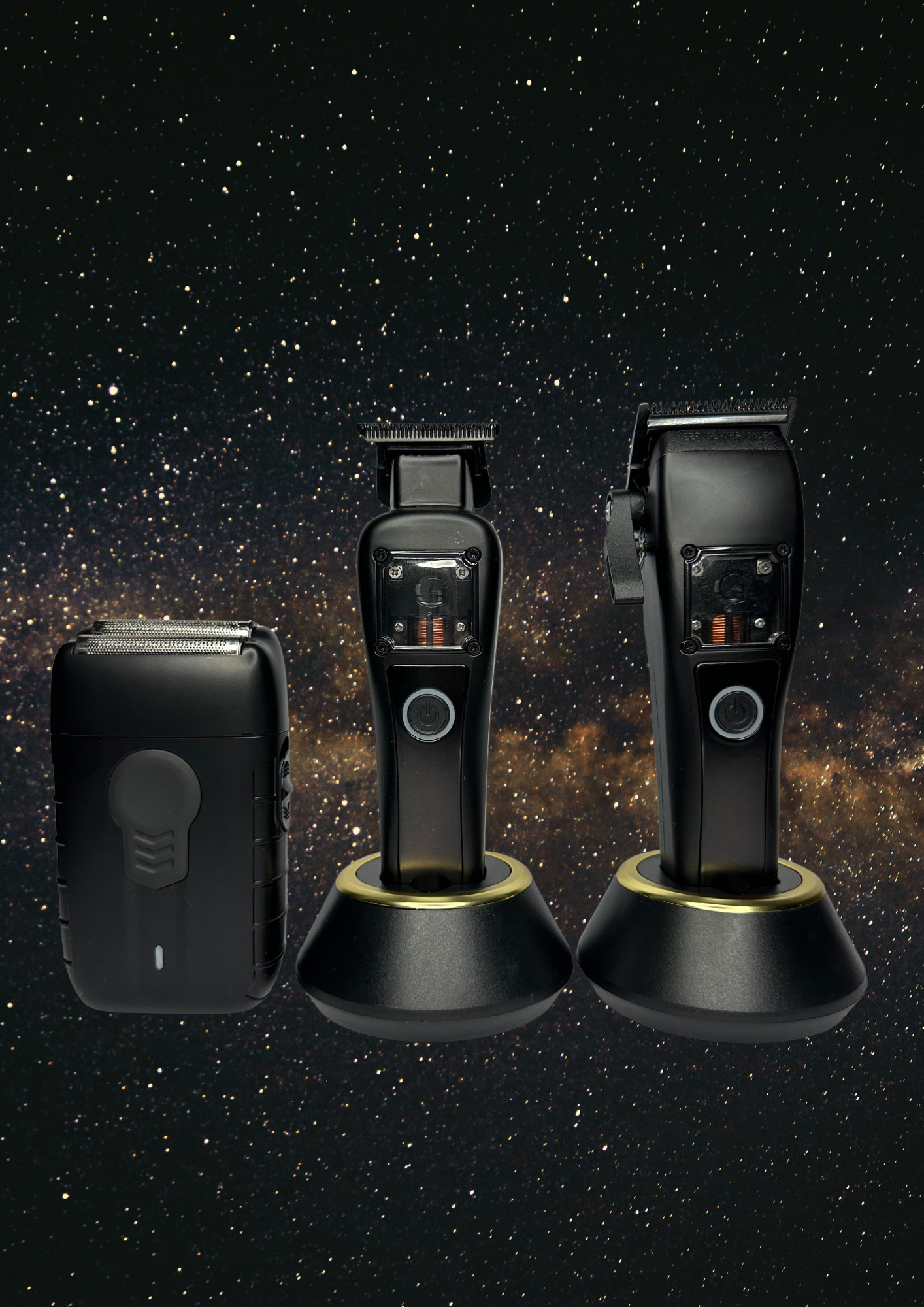 Combo Completo de Clipper ULTRA + Trimmer ULTRA+ Shaver Black Edition