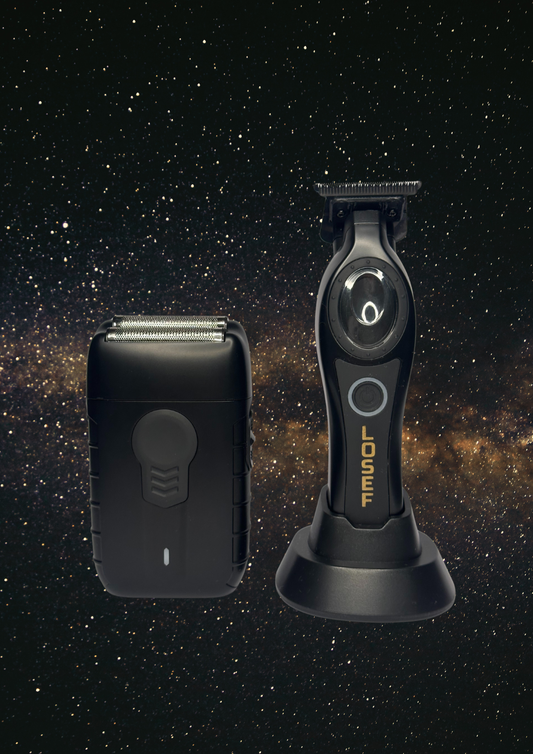 Patillera Trimmer X-PRO + Rasuradora Shaver Black Edition